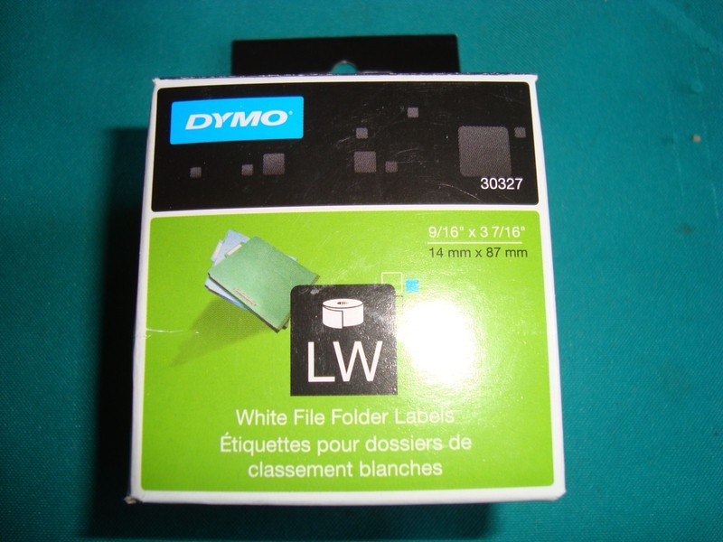 DYMO LabelWriter File Folder Labels 9/16" x 3-7/16" White 260 Labels 30327