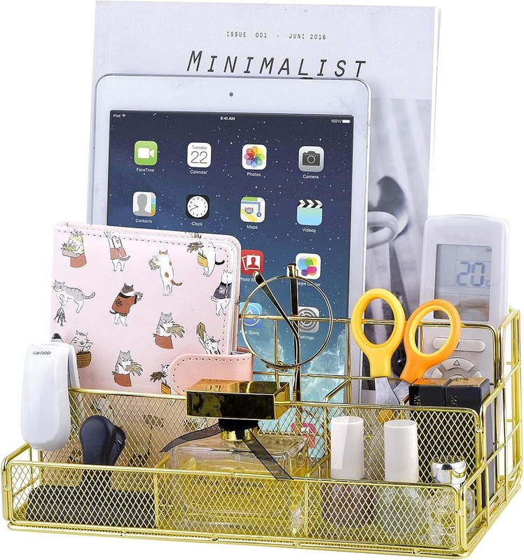Office organizer for women, beautiful office material with a mesh texture with 7
