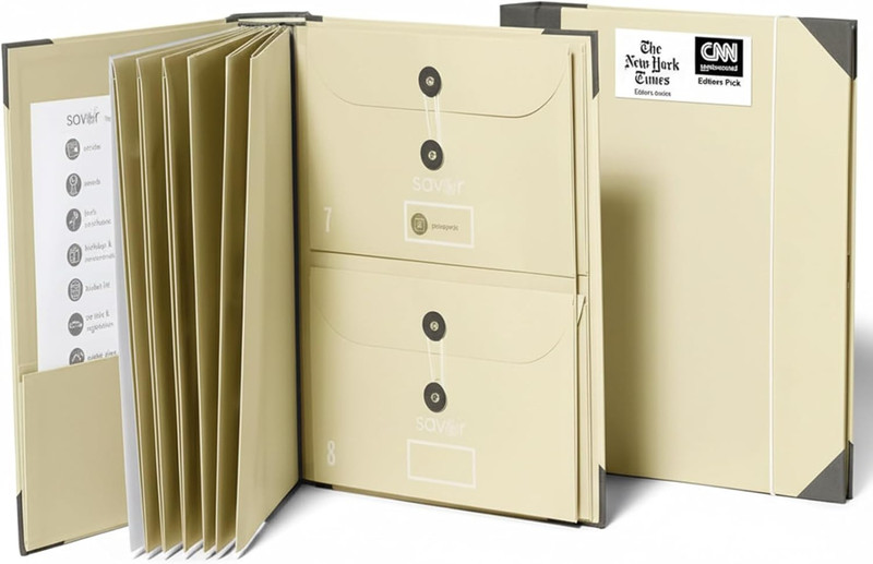 The Folio® Important Document Organizer by |Binder with Guided Labels, Acid-Fre