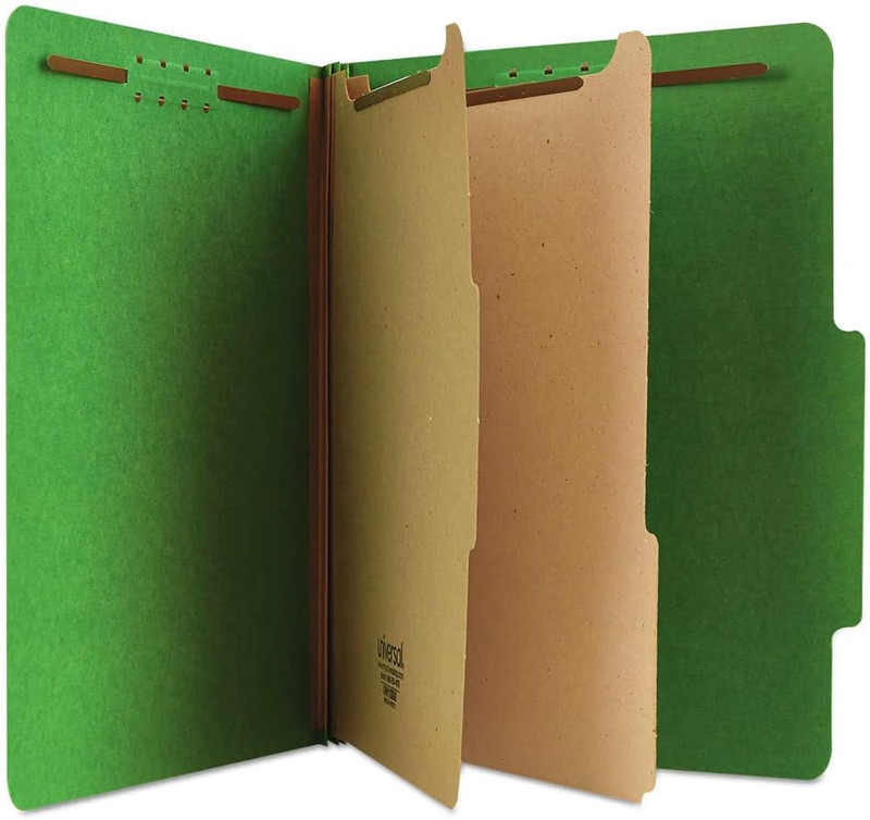 10302 Pressboard Classification Folders, Letter, Six-Section, Emerald gallery