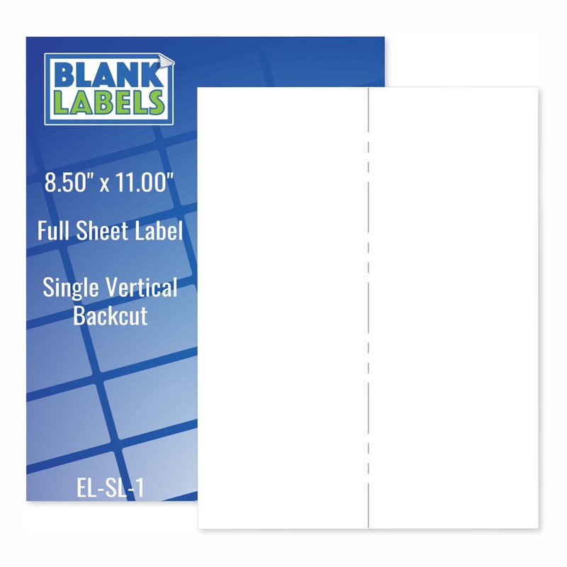 1000 Laser Labels Ink Jet 1 up Full Sheet 1000 sheets