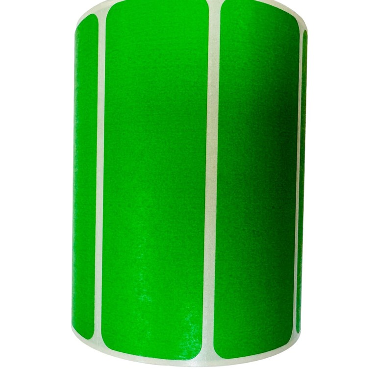 3.5 X 1.25 Direct Thermal Printer Labels 5100 Per Roll 3" Core 1 Roll of GREEN gallery