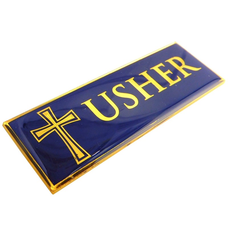 Usher Pin Church Service Badge Accessory Magnetic Lapel Identification 6 PCS gallery