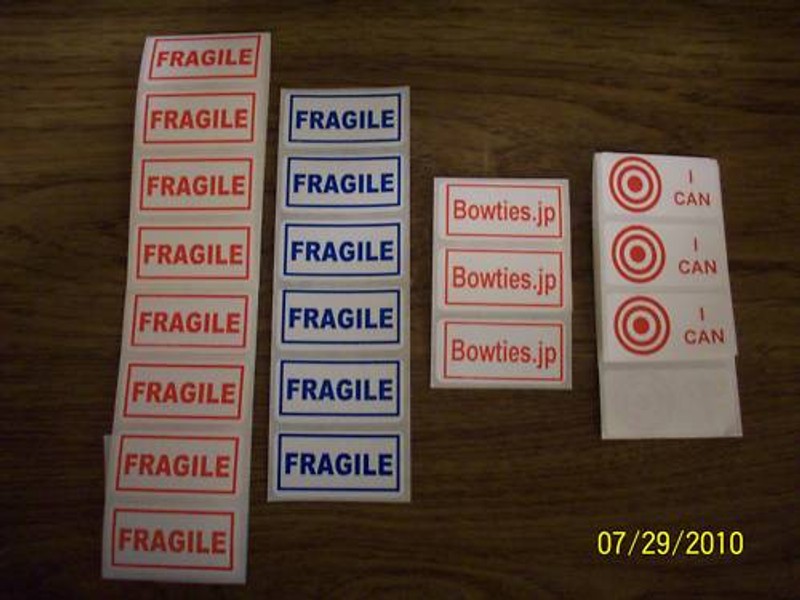 1,000″ 2″ x 1″ Custom Labels- Stickers- Your Text Lines in 1 of 4 Ink Colors