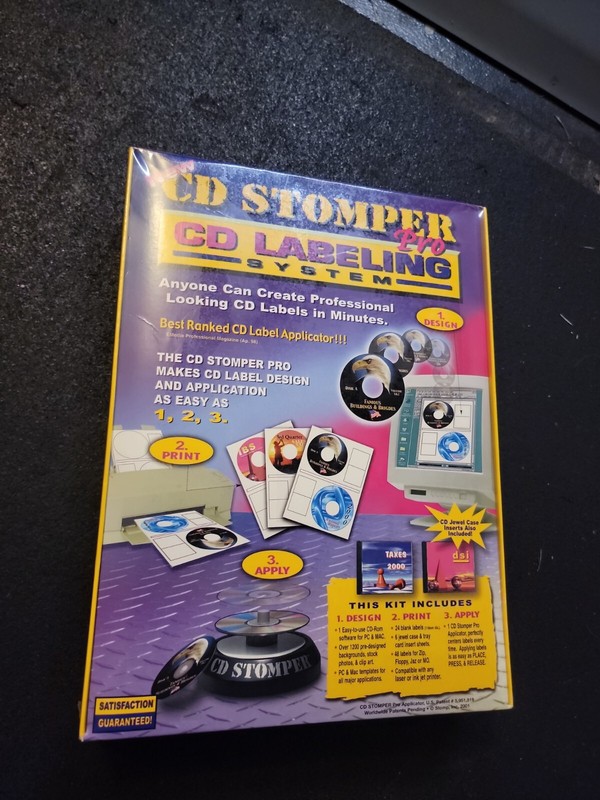CD STOMPER PRO CD LABELING SYSTEM NEW Label Maker