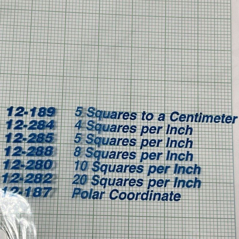 Graph Paper National Engineering Forms 12-220 20 Sq Per Inch Unopened Vtg gallery