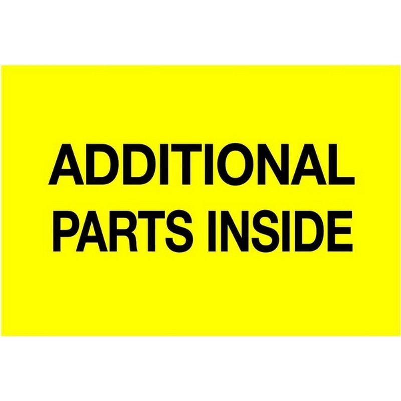 3″ x 5″ Additional Parts Inside Labels (500 per Roll)