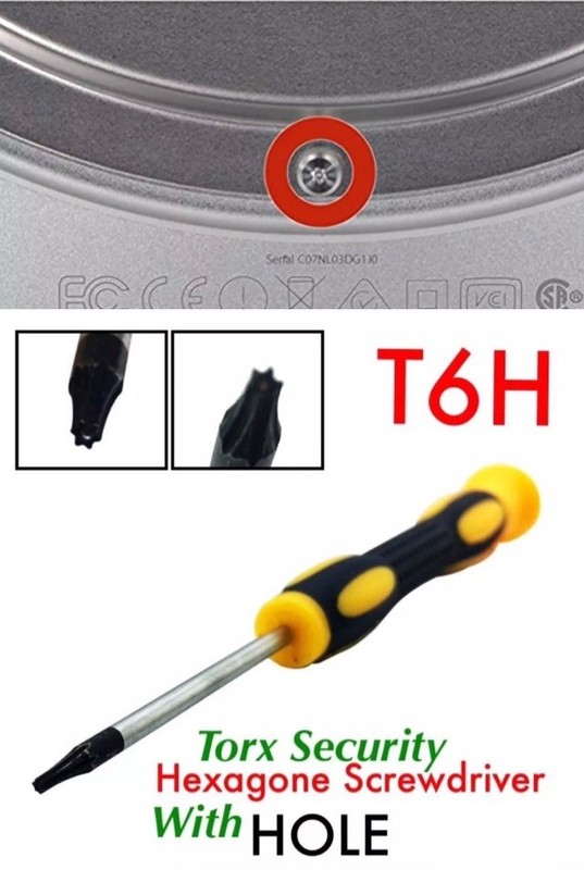Mac Mini TR6 T6H Torx Security Key/ Screwdriver Tool 2014 2016 Models HDD SSD Op