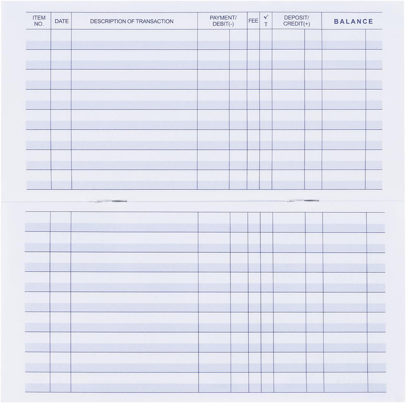 20 Pack Checkbook Register, Check Registers for Personal, Blank Ledger Transacti gallery