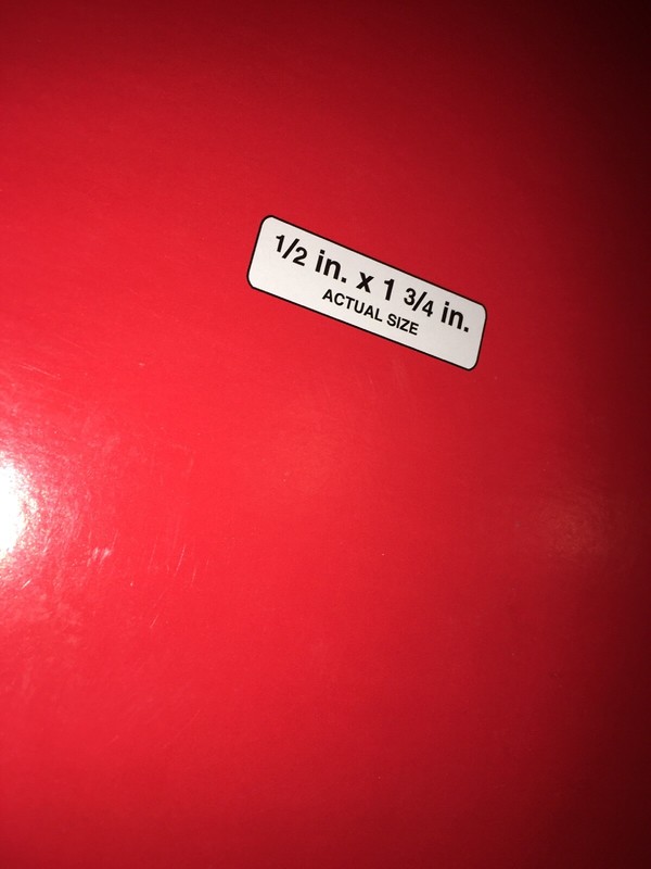 Universal® Laser Printer Permanent Labels, 1/2 x 1 3/4, White, 80 087547800010 gallery