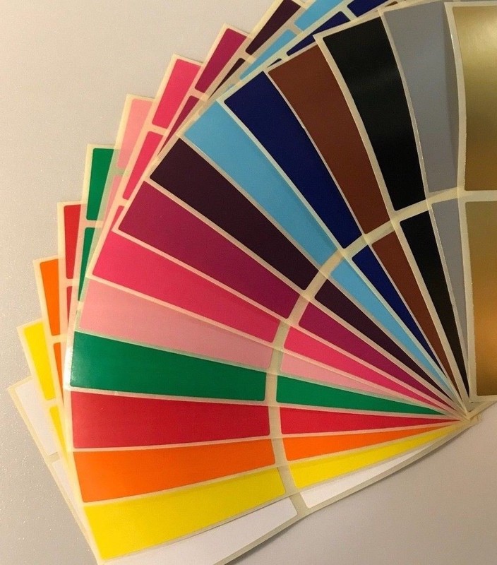Large Red 30 x 78mm Colour Code Rectangles - Filing Stickers Sticky Labels gallery
