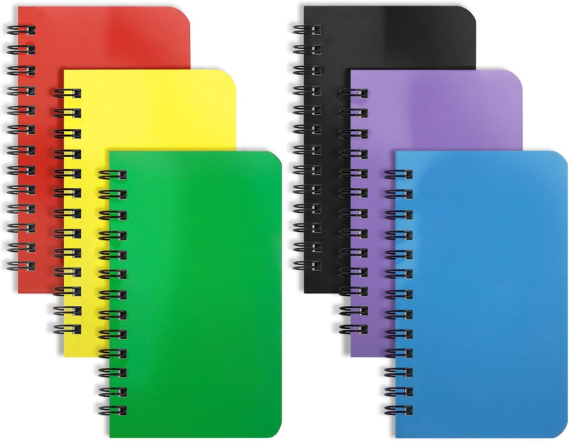 6 Pack Small Spiral Notebook Pocket Notebook 3x5 Spiral Notepads With Lined Page gallery