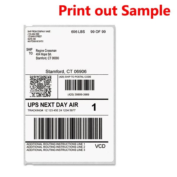 6 Rolls 4x6 Thermal Shipping Label 220/Roll Dymo 4XL 1744907 Compatible UPS USPS gallery