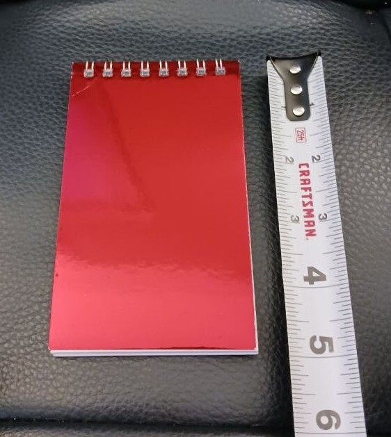 Metallic Red, Top Bound Spiral Notebook, 3x5 gallery