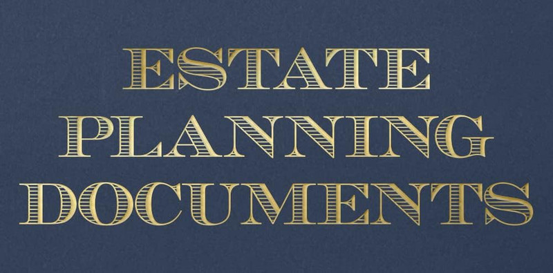 25 Count, Blue, Estate Planning Documents Pocket Folders, Gold Foil Stamped, for gallery