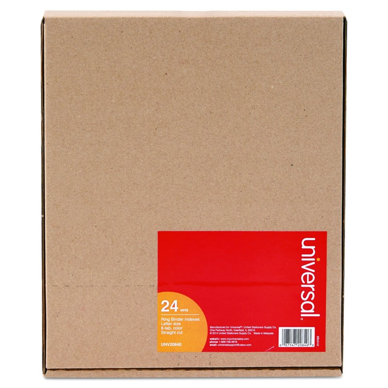 20840 Economical Insertable Index, Multicolor Tabs, 8-Tab, Letter, Buff, of 2... gallery