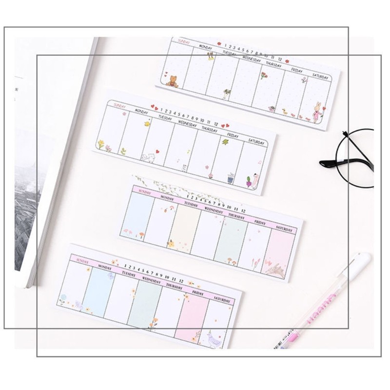 Quality Schedule Notepad Weekly Planning Pad Randomly Selected Design 40page gallery