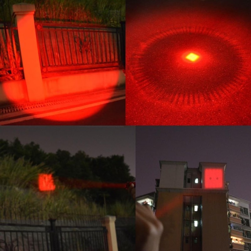WAYLLSHINE 2 Pack Red Light Flashlight Single Mode LED One... gallery