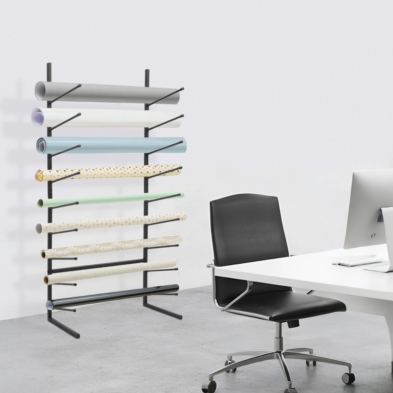 Blueprint Storage Rack Wall Mount Art Prints Holder Organizing Display Shelf