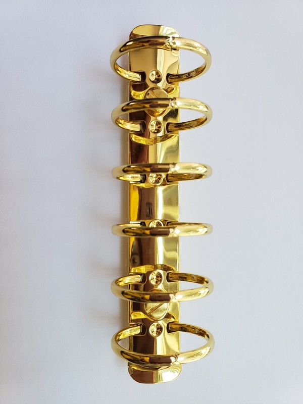 30mm Gold Pocket Rings Screws A7 Binder Mechanism Planner 6 Rings Chunky Agenda