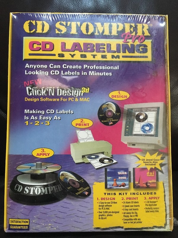CD stomper Pro CD Labeling System New Old Stock NOS In Package
