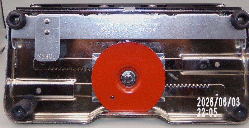 Vtg Rolodex Punchodex P-100 Multi Hole Adjustable Paper Punch With 5 Punch Pins gallery