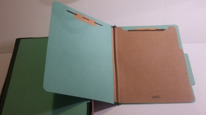 Colored Pressboard Classification Folder 2/5 Cut TopTab 2 Partition 20 ct Office