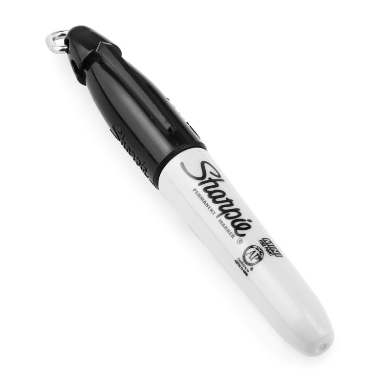 Mini Permanent Marker - Bullet Tip - Fine Point - Black - Pack of 6 gallery