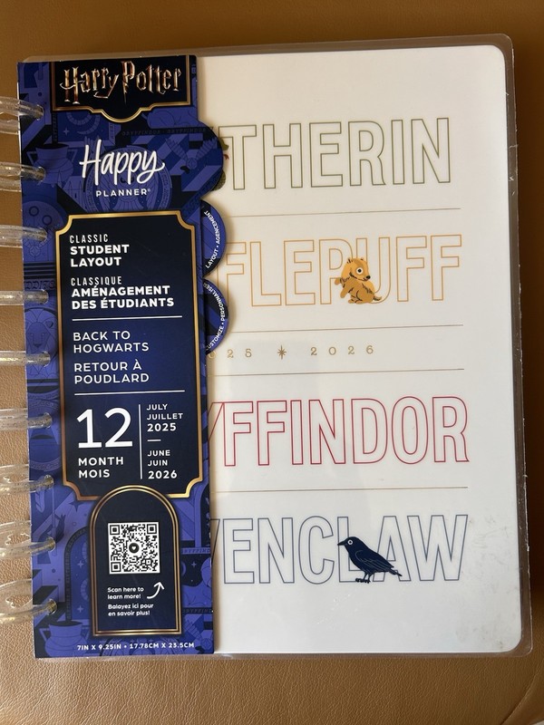 New Happy Planner Harry Potter Back To Howard’s Student 2025 2026 Planner