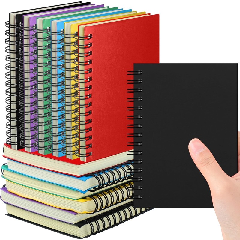 18 Pack Small Notebooks A6 Spiral Notepads Little Writing Journals Bulk 4 x 6…