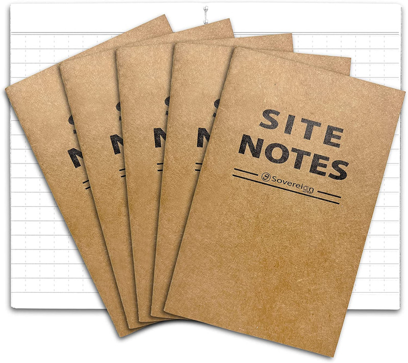Sovereign-Gear Field Notes Notebooks 5 Pack | Small Field Memo Book Notepad Refi