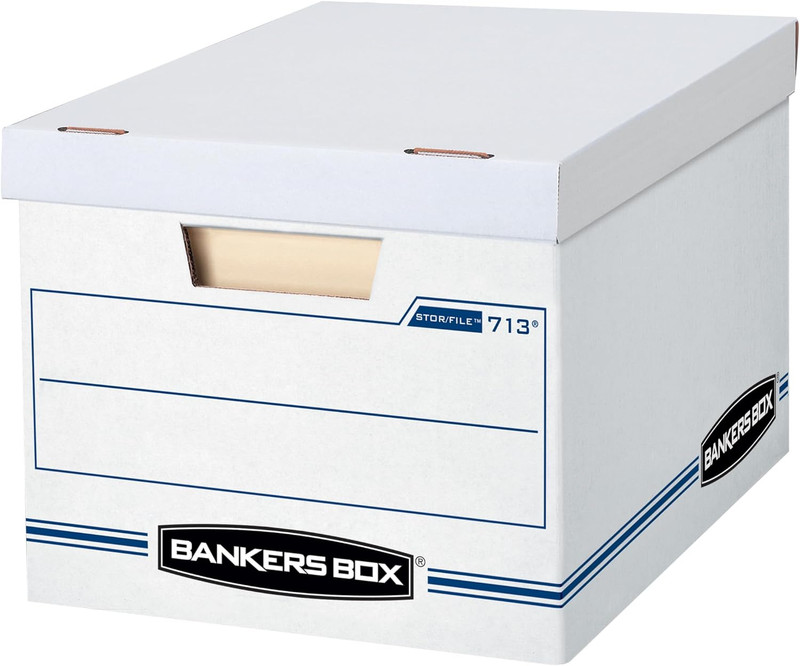 30-Pack Basic Duty File Storage Boxes with Lids, Letter/Legal, Stor, (0071304)