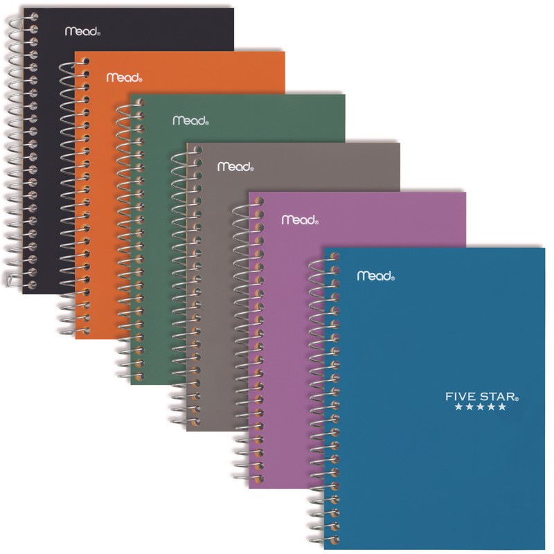 Wirebound Notebook, 1-Subject, Medium/College Rule, Randomly Assorted Cover Colo