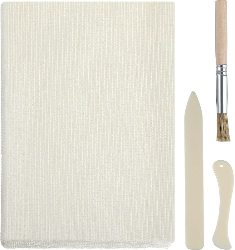 Professional Book Binding Kit with Cloth, Tools, and Glue Brush gallery