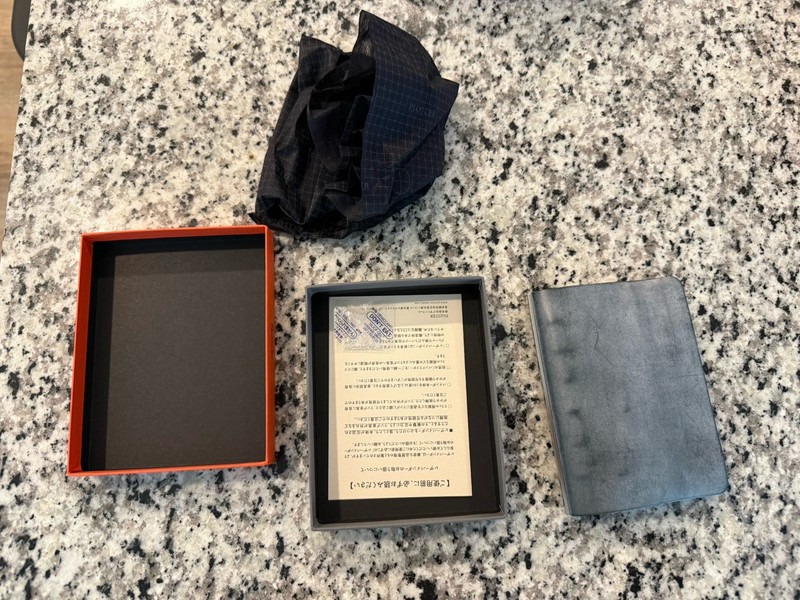 Plotter Mini 6 Leather Binder Planner - Shiranami Blue gallery