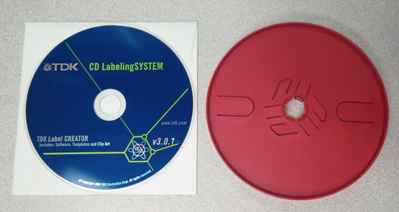 CD Label Applicator & TDK Labeling System Disc
