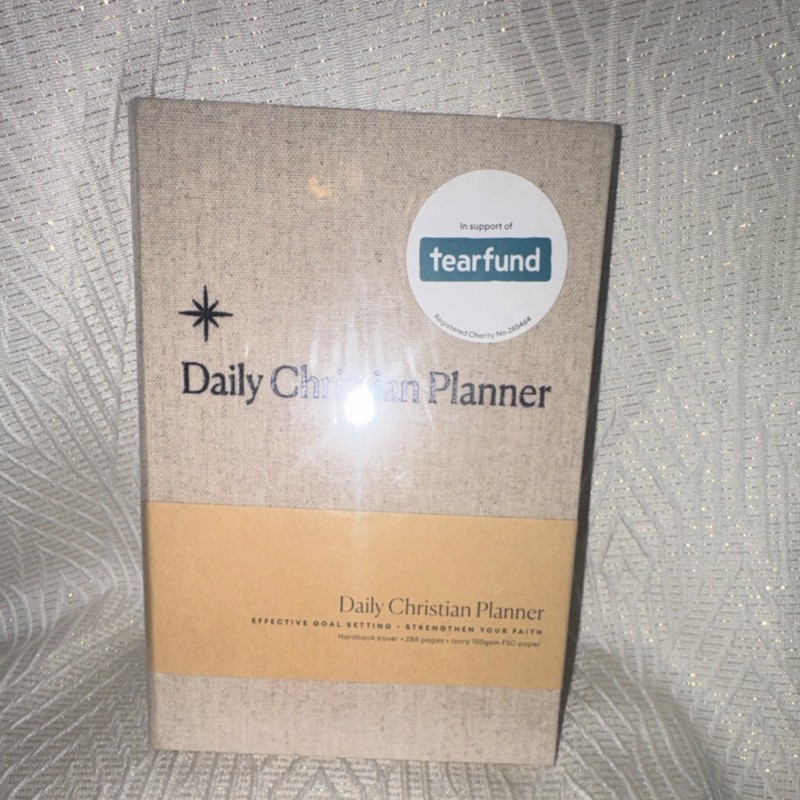 Daily Christian Planner Hardback, Daily Format, Tearfund Support