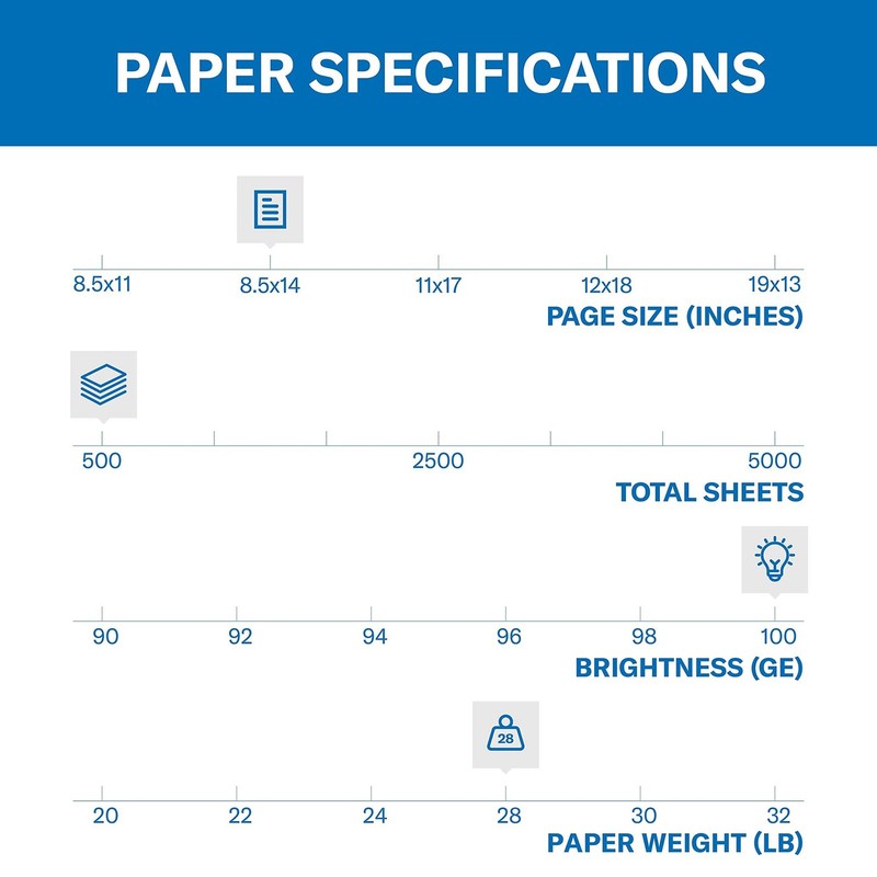 Hammermill Printer Paper, Premium Color 28 lb Copy Paper, 8.5 x 14-1 Ream (500 S gallery