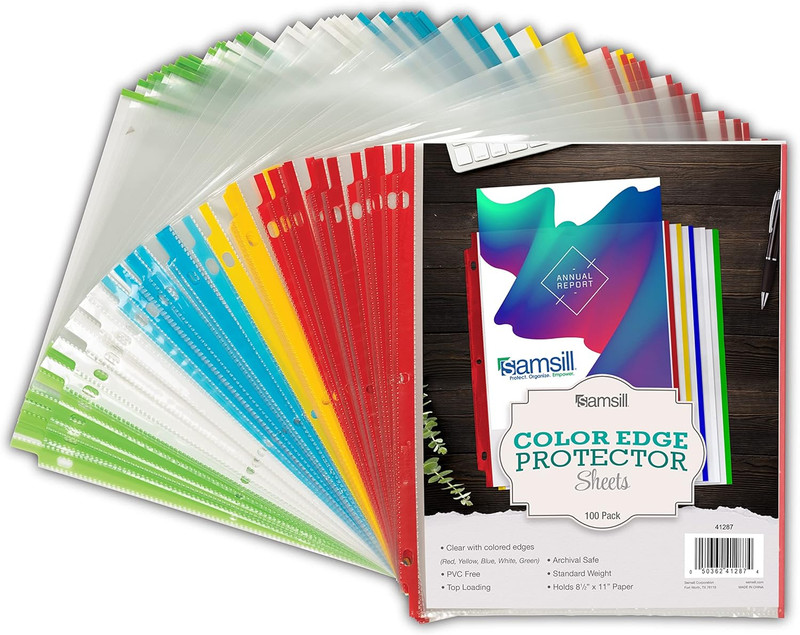 Colored-Edge Sheet Protector Family gallery
