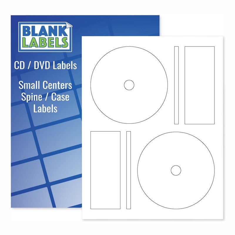 500 CD / DVD Laser and Ink Jet Labels – Full Face Memorex Size! 250 Sheets!