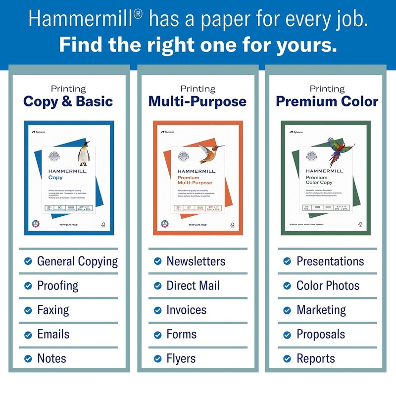 Hammermill Printer Paper, Premium Color 28 lb Copy Paper, 8.5 x 14-1 Ream (500 S gallery