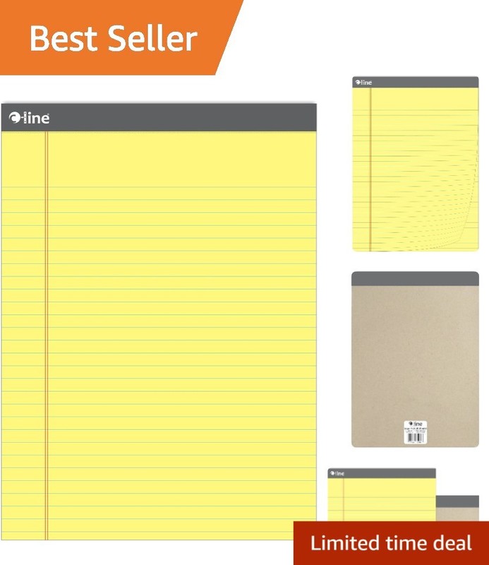 Wide Ruled Yellow Legal Pad – 50 Sheets, Perfect for Students & Professionals