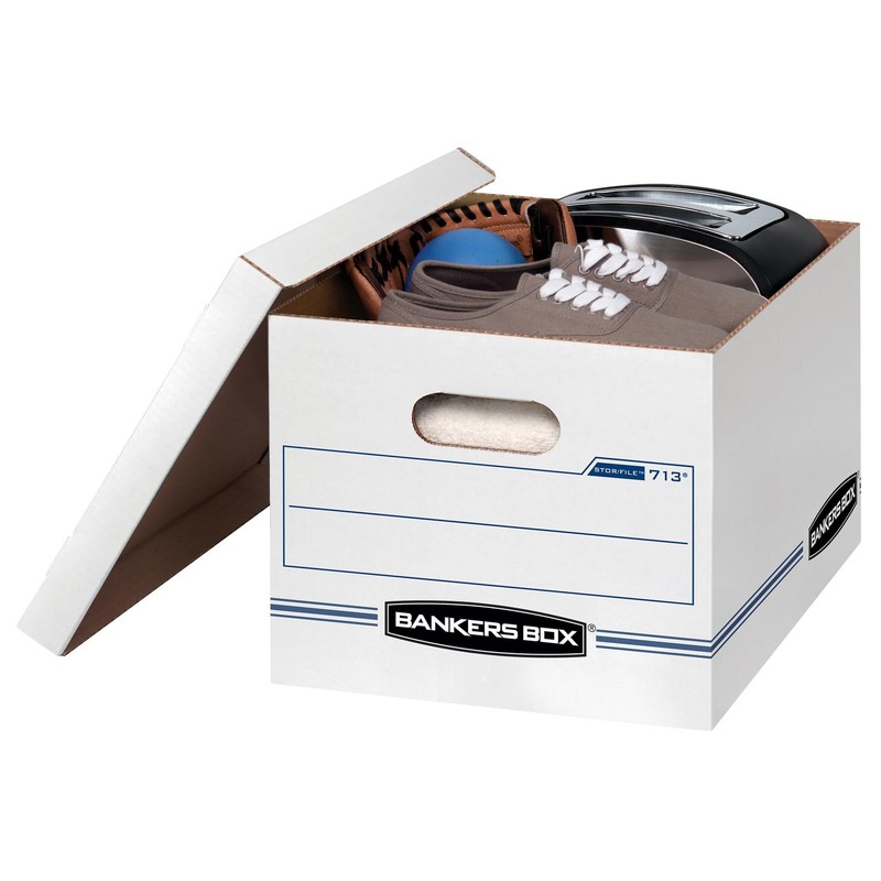 Bankers Box 30-Pack Basic Duty File Storage Boxes with Lids, Letter/Legal, St... gallery