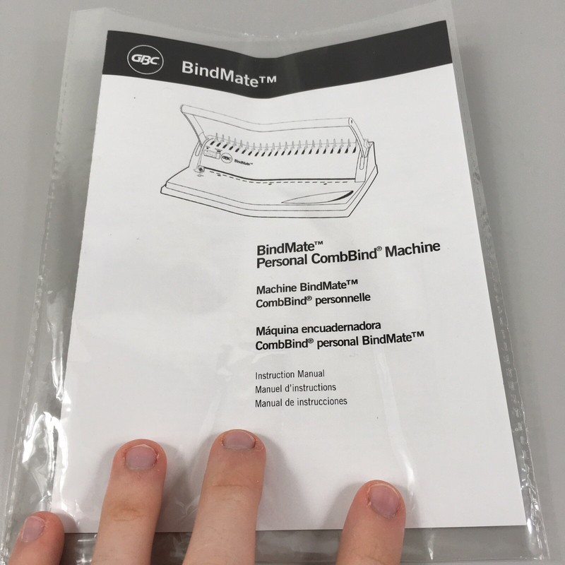 GBC BindMate Personal CombBind Machine #7706170 Hole Punch Binding Covers Spines gallery