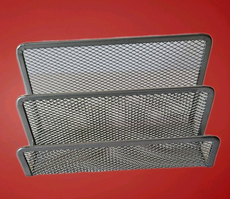 NEW Metal Mesh LETTER Paper File HOLDER Storage Tray or TABLE NAPKIN HOLDER