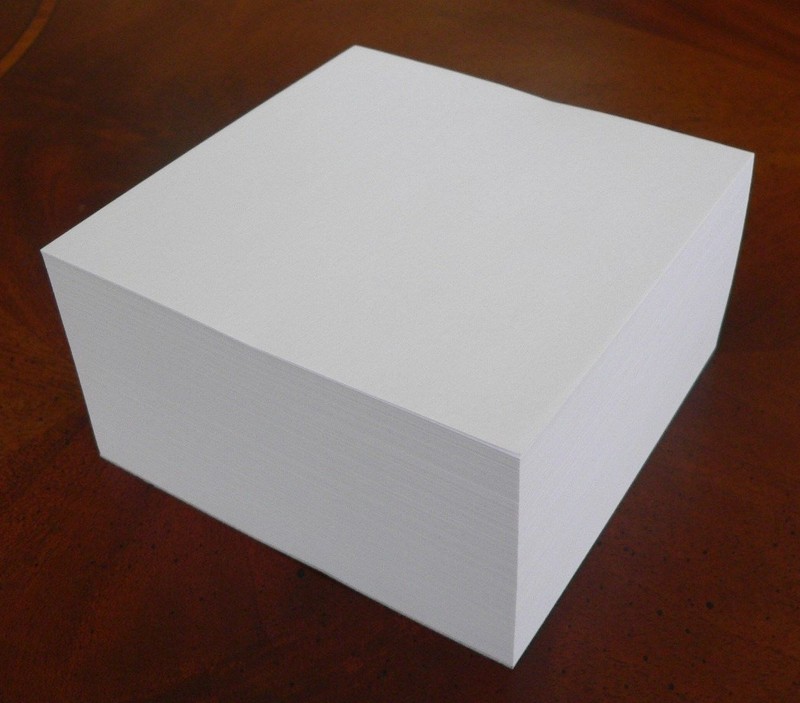 Note Paper Refill Cube – Padded/Glued – “Great for your Paper Holder” 4″ x 4″