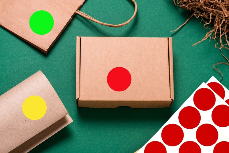 Color Coding 1.5 Inch 38mm Rounded Dot Stickers Marking Circle Labels 96 Pack gallery