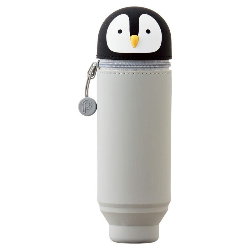Kawaii Japanese Penguin Stand Up Pencil Case For Office College, Cute Supplie...