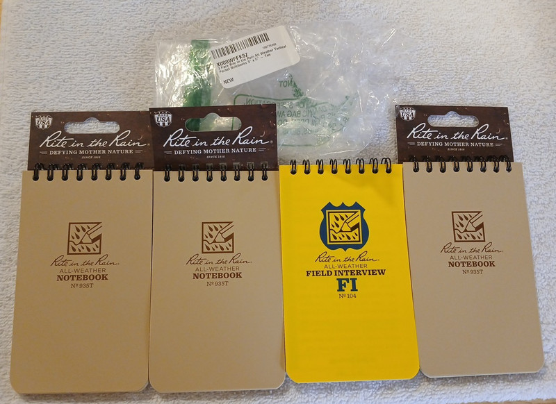 NEW Rite In The Rain All Weather Spiral Notebooks Tactical 104 And 935T Lot Of 4