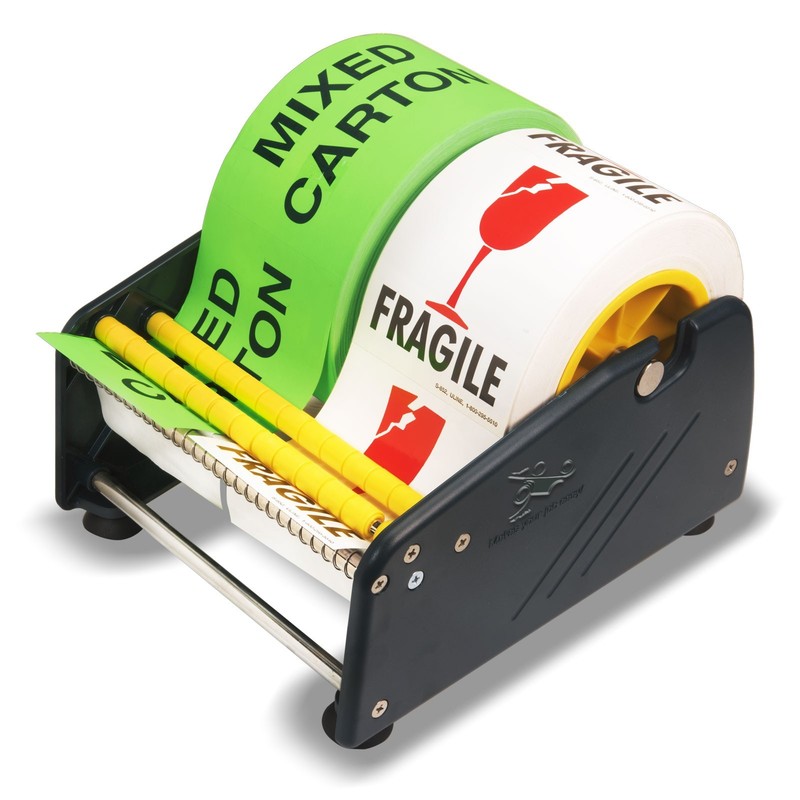 Excell Lightweight Manual Multi-Roll Label Dispenser Fits 1" & 3" Core up 6.5" gallery